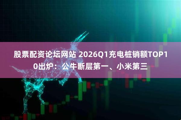 股票配资论坛网站 2026Q1充电桩销额TOP10出炉：公牛断层第一、小米第三